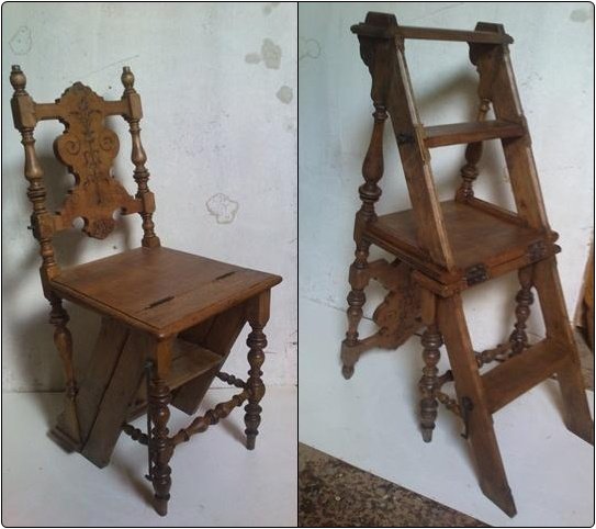 Židle/Schůdky po opravě